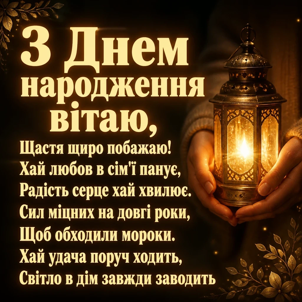 привітання з днем народження українською