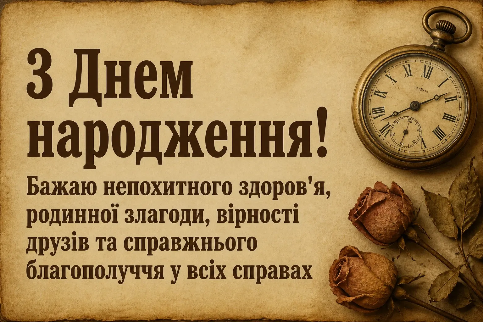 привітання з днем народження українською