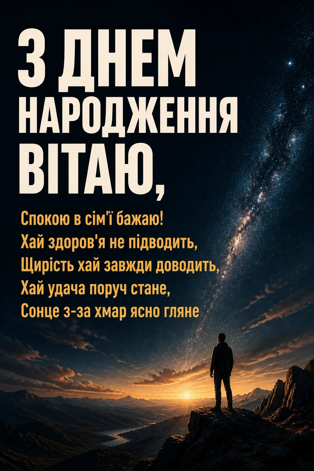 привітання з днем народження українською