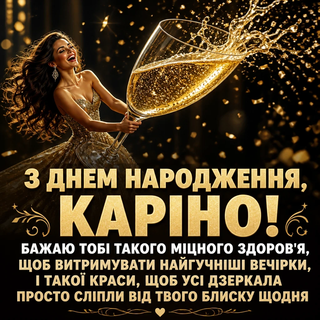каріна з днем народження
