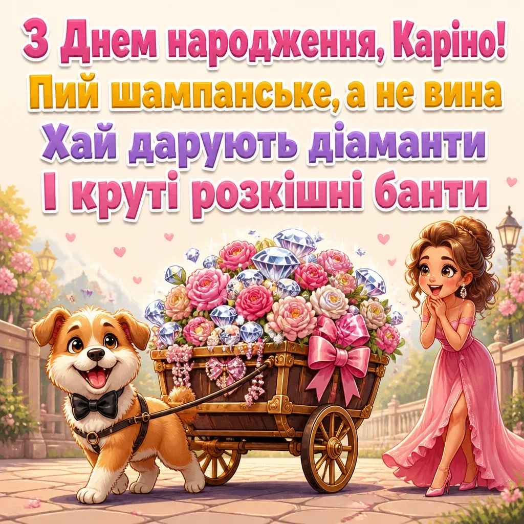 каріна з днем народження