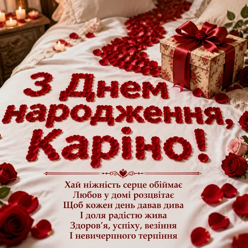 каріна з днем народження