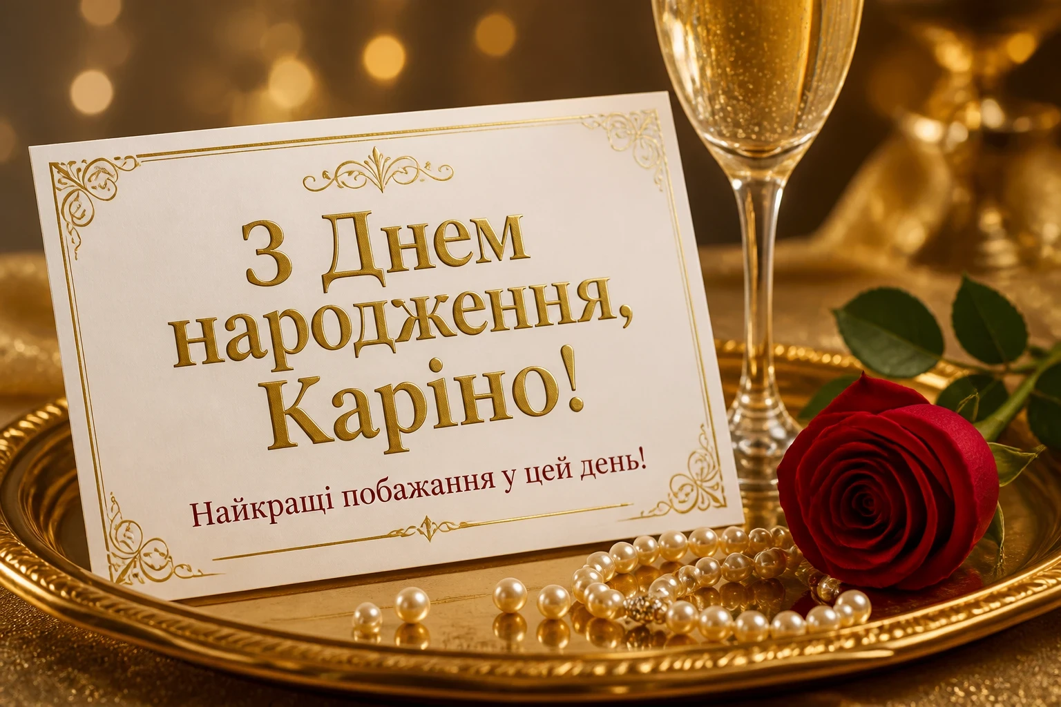 каріна з днем народження