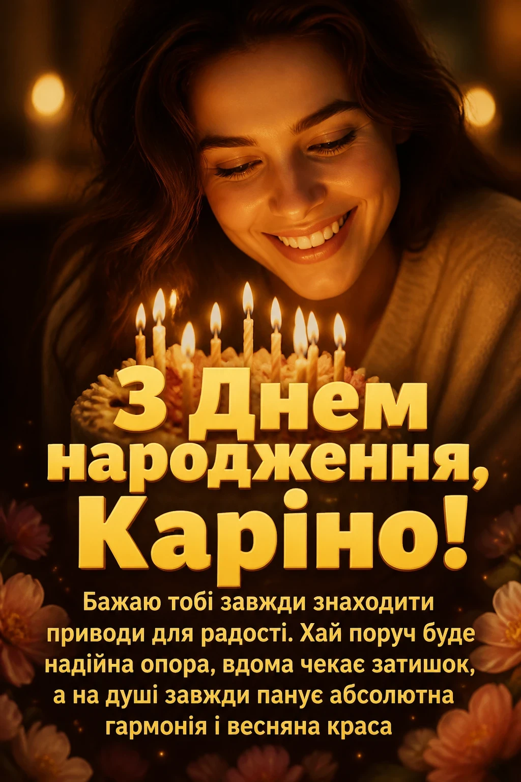 каріна з днем народження