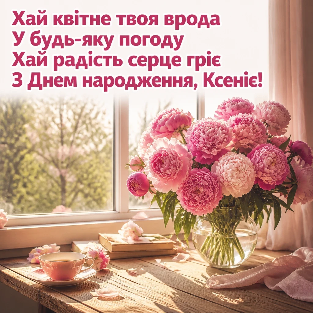з днем народження ксенія