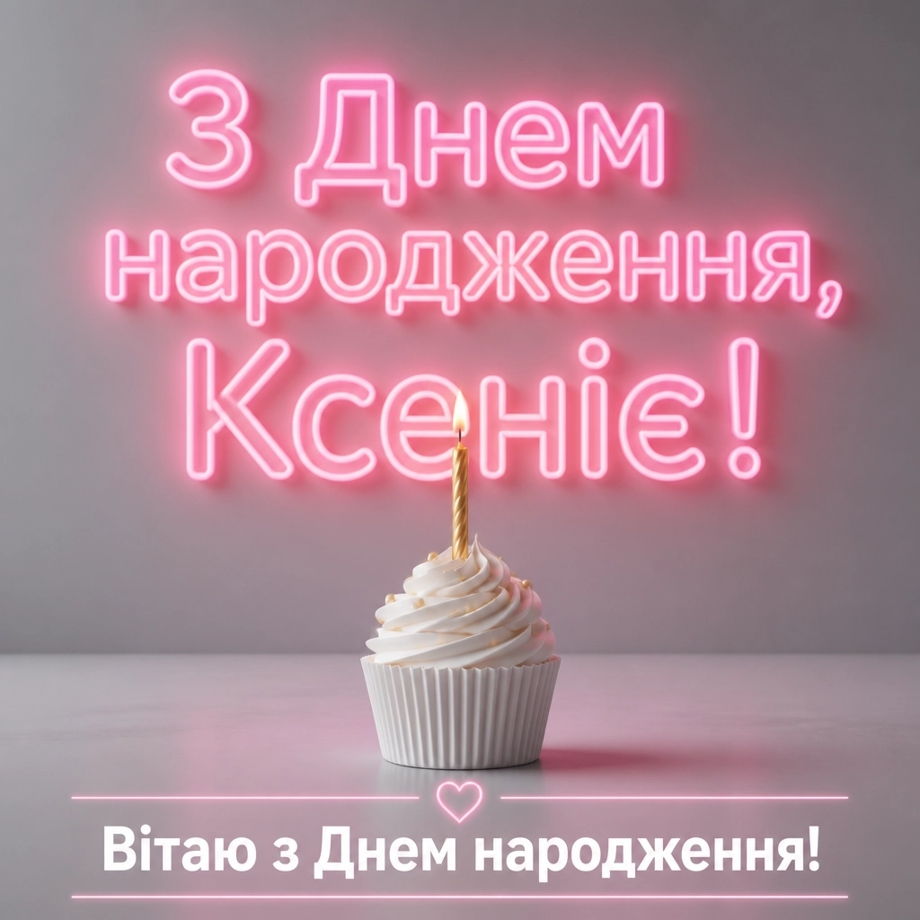 з днем народження ксенія
