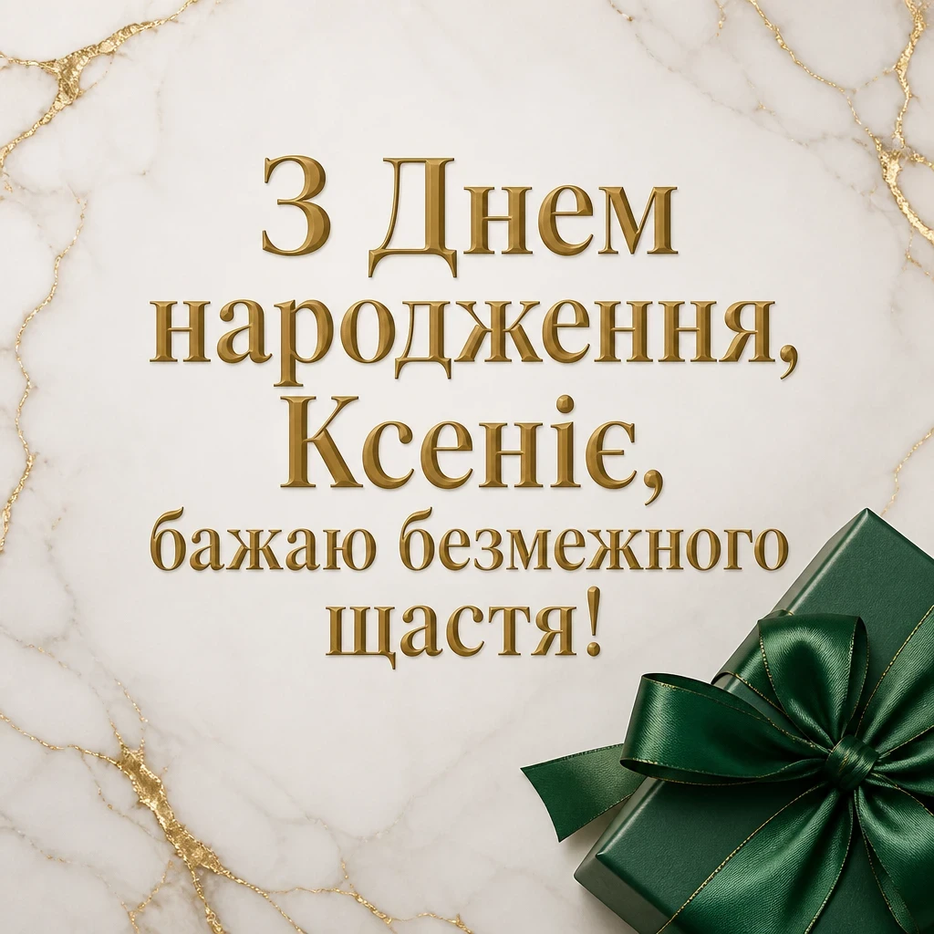 з днем народження ксенія