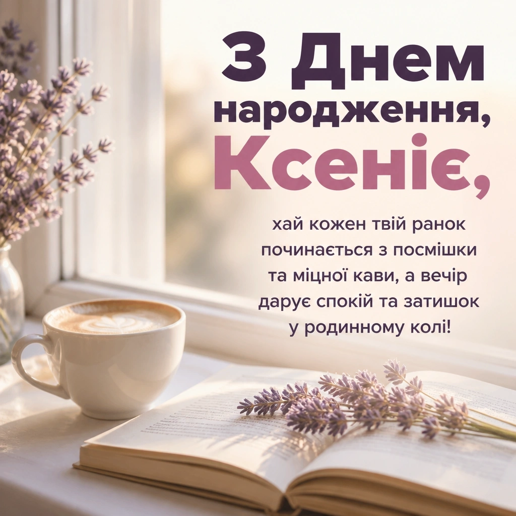 з днем народження ксенія