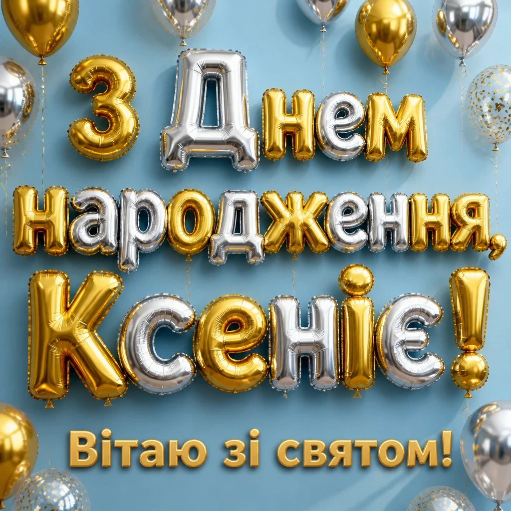 з днем народження ксенія
