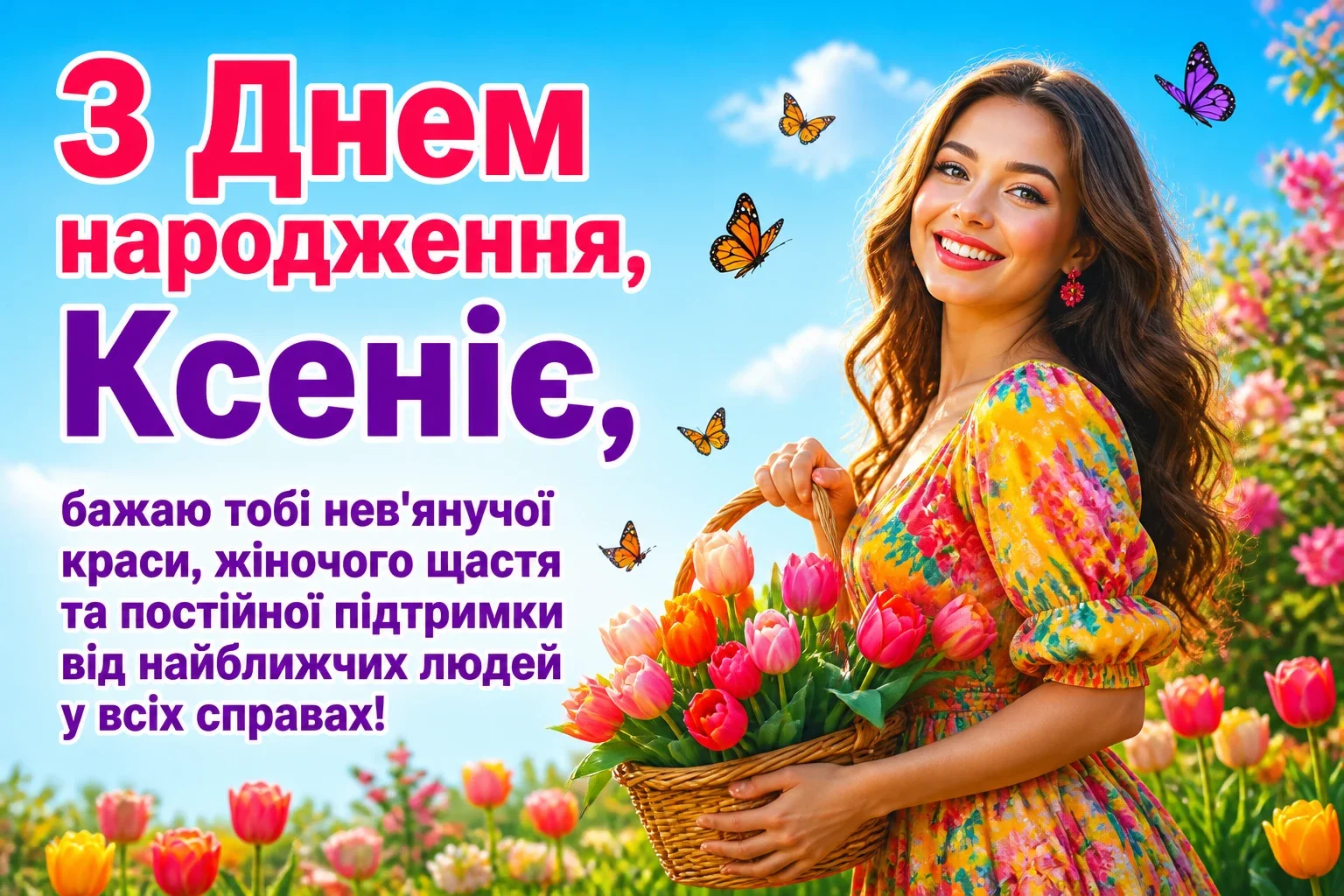 з днем народження ксенія