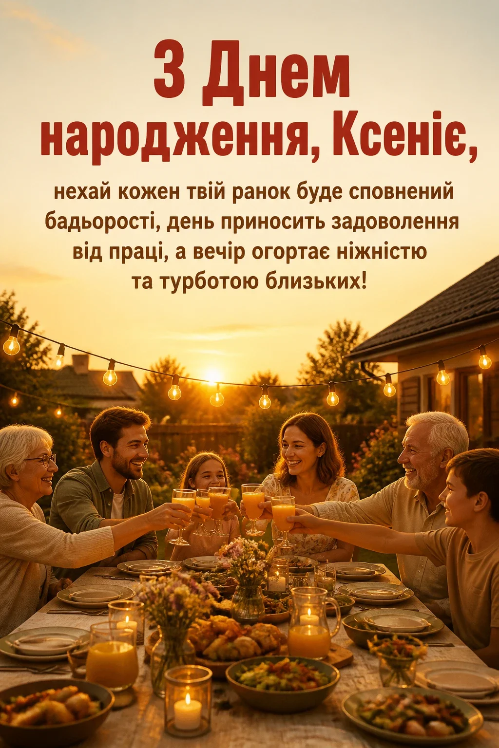 з днем народження ксенія