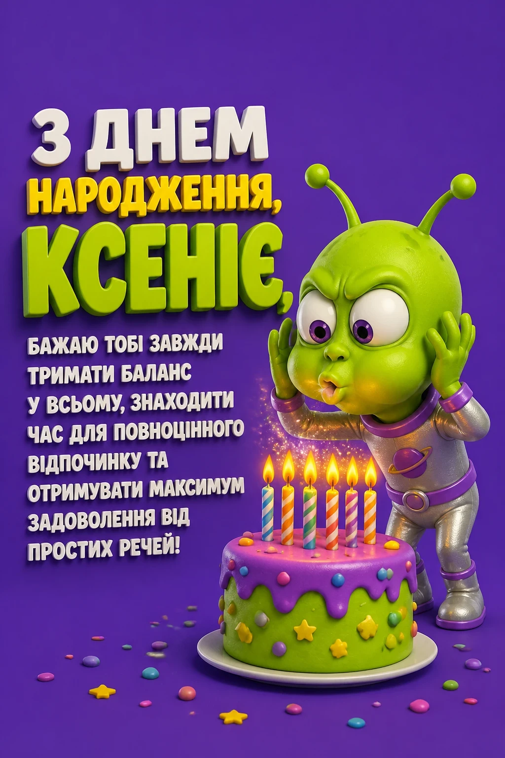 з днем народження ксенія