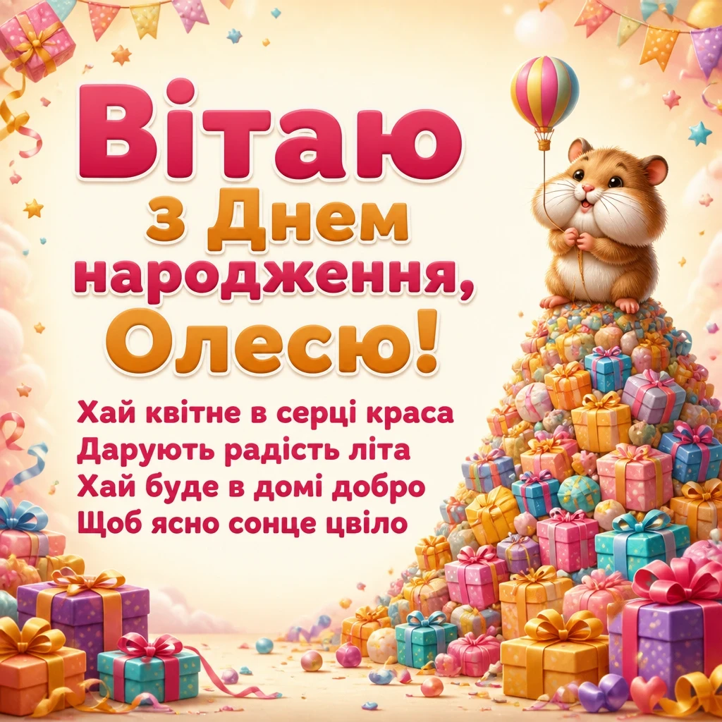 з днем народження олеся