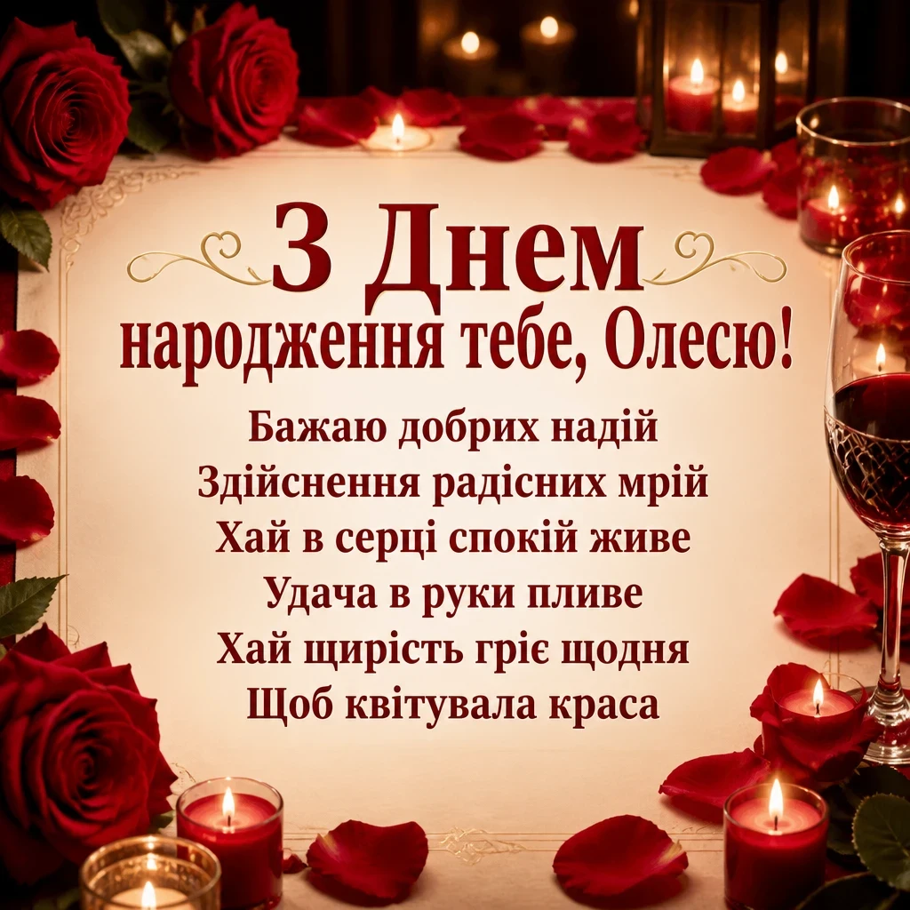 з днем народження олеся