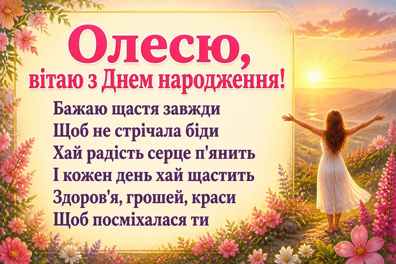 з днем народження олеся