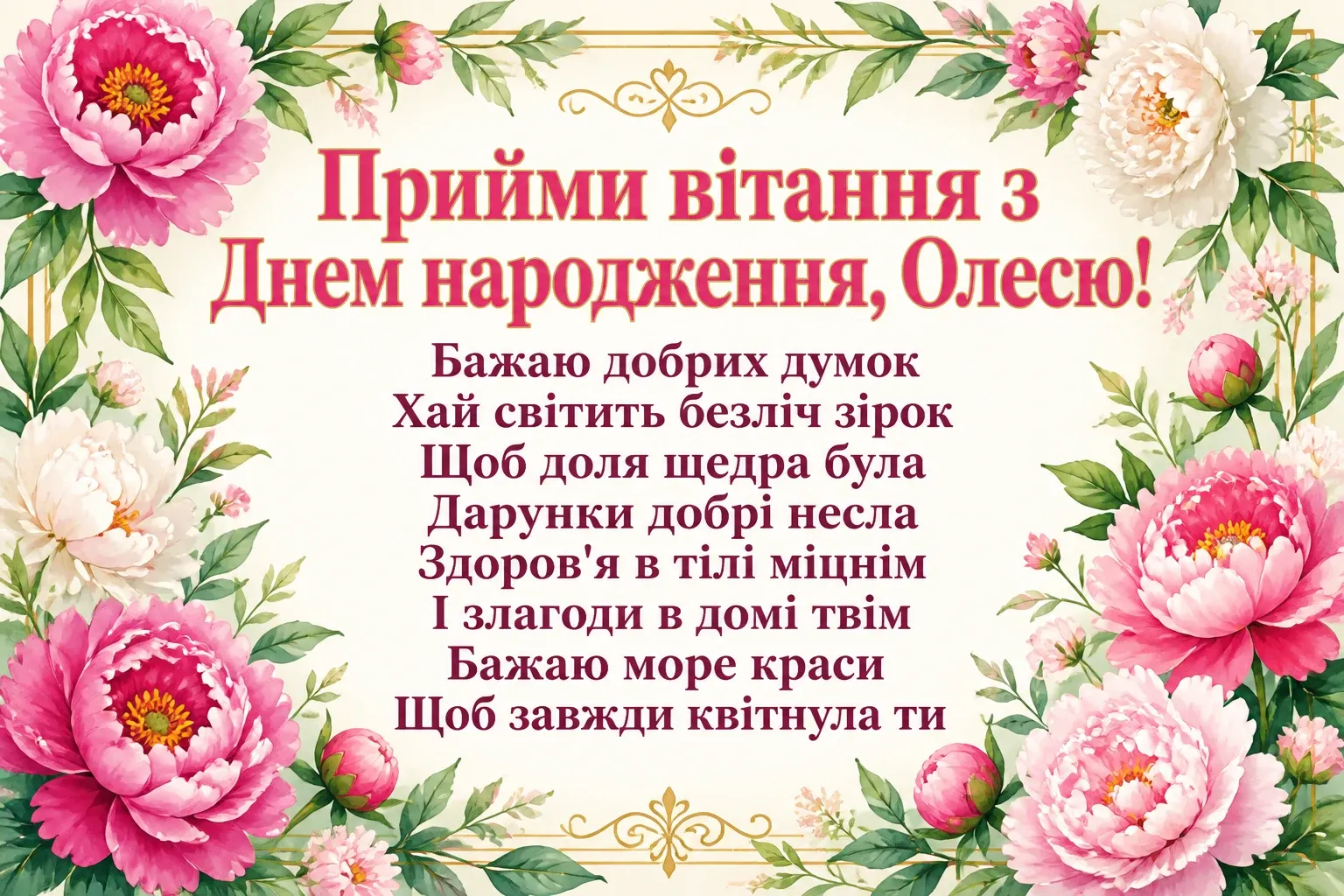 з днем народження олеся