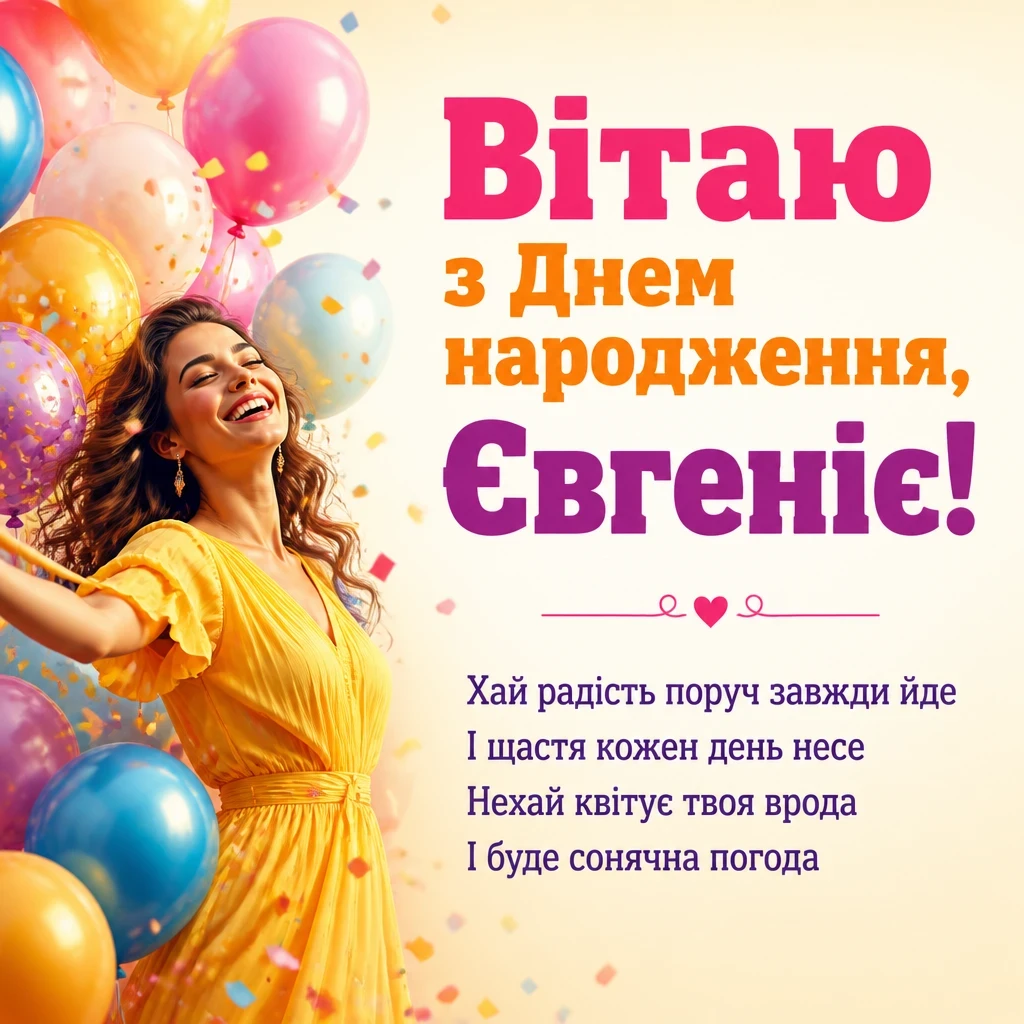 з днем народження євгенія
