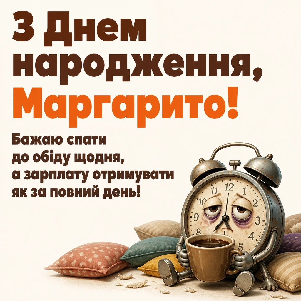 з днем народження маргарита