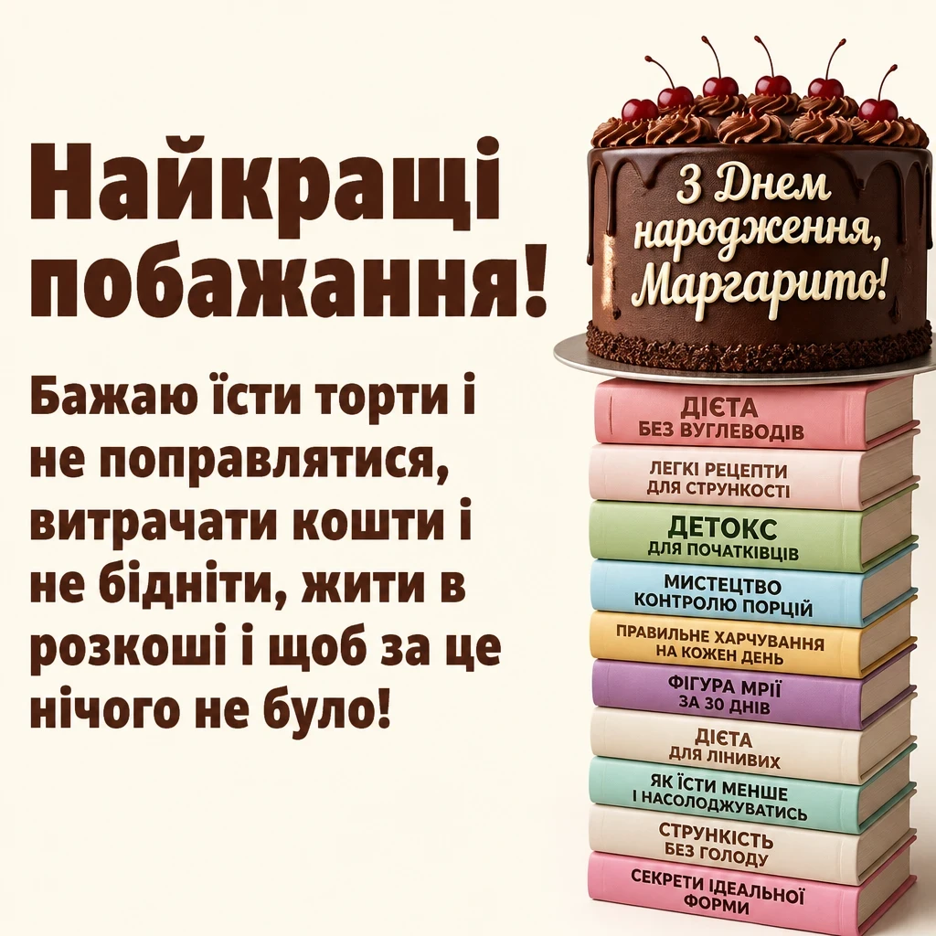 з днем народження маргарита