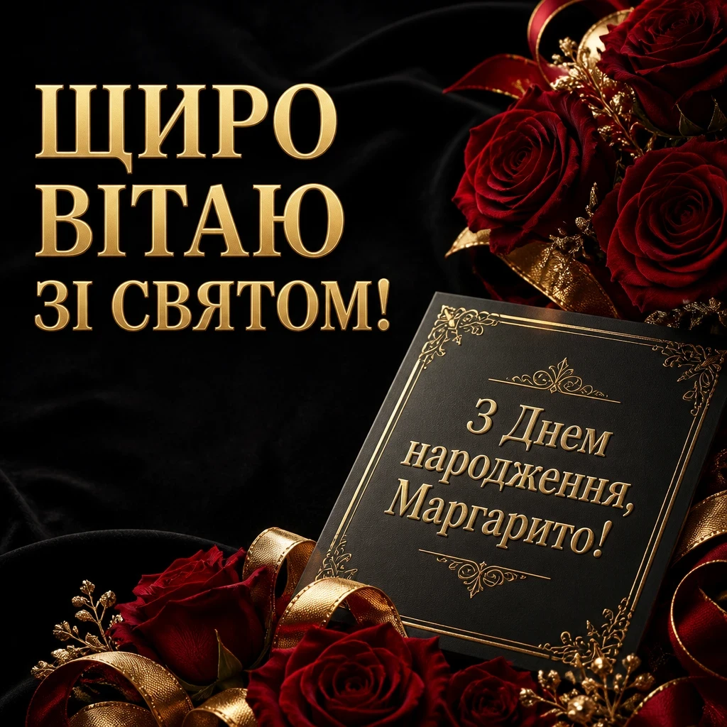 з днем народження маргарита