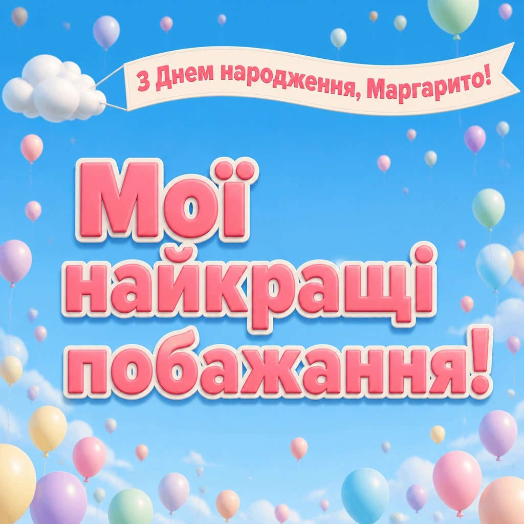 з днем народження маргарита