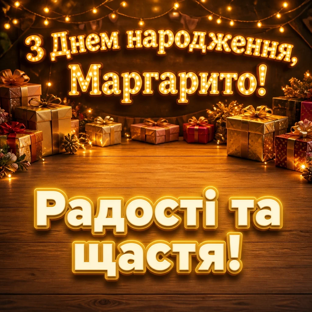 з днем народження маргарита