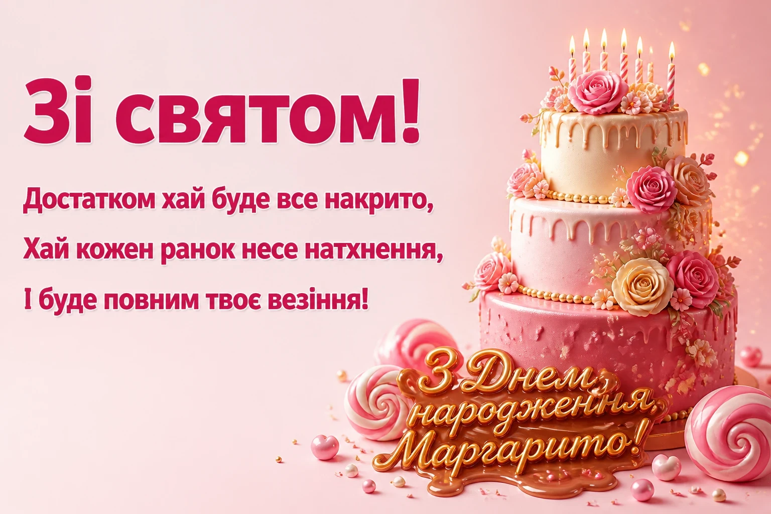 з днем народження маргарита
