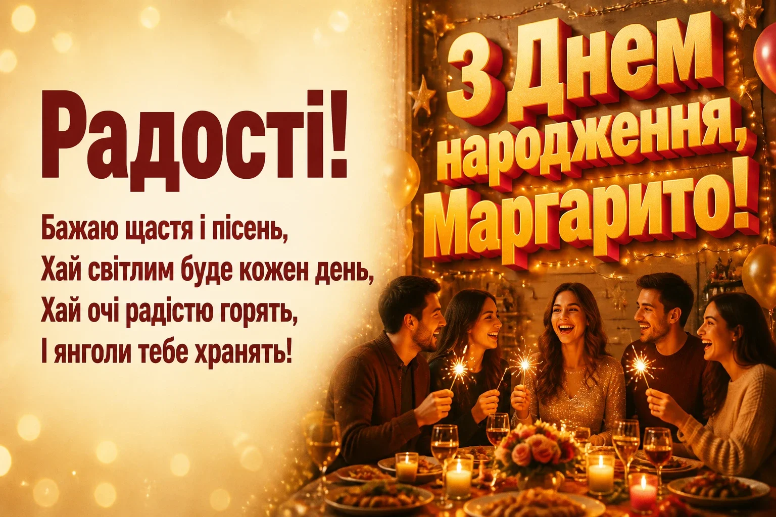 з днем народження маргарита