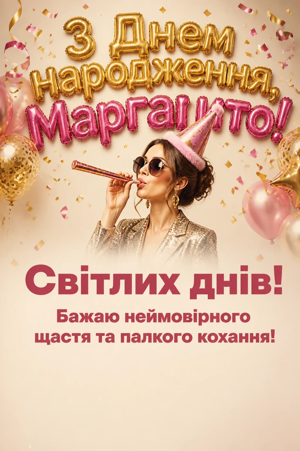 з днем народження маргарита