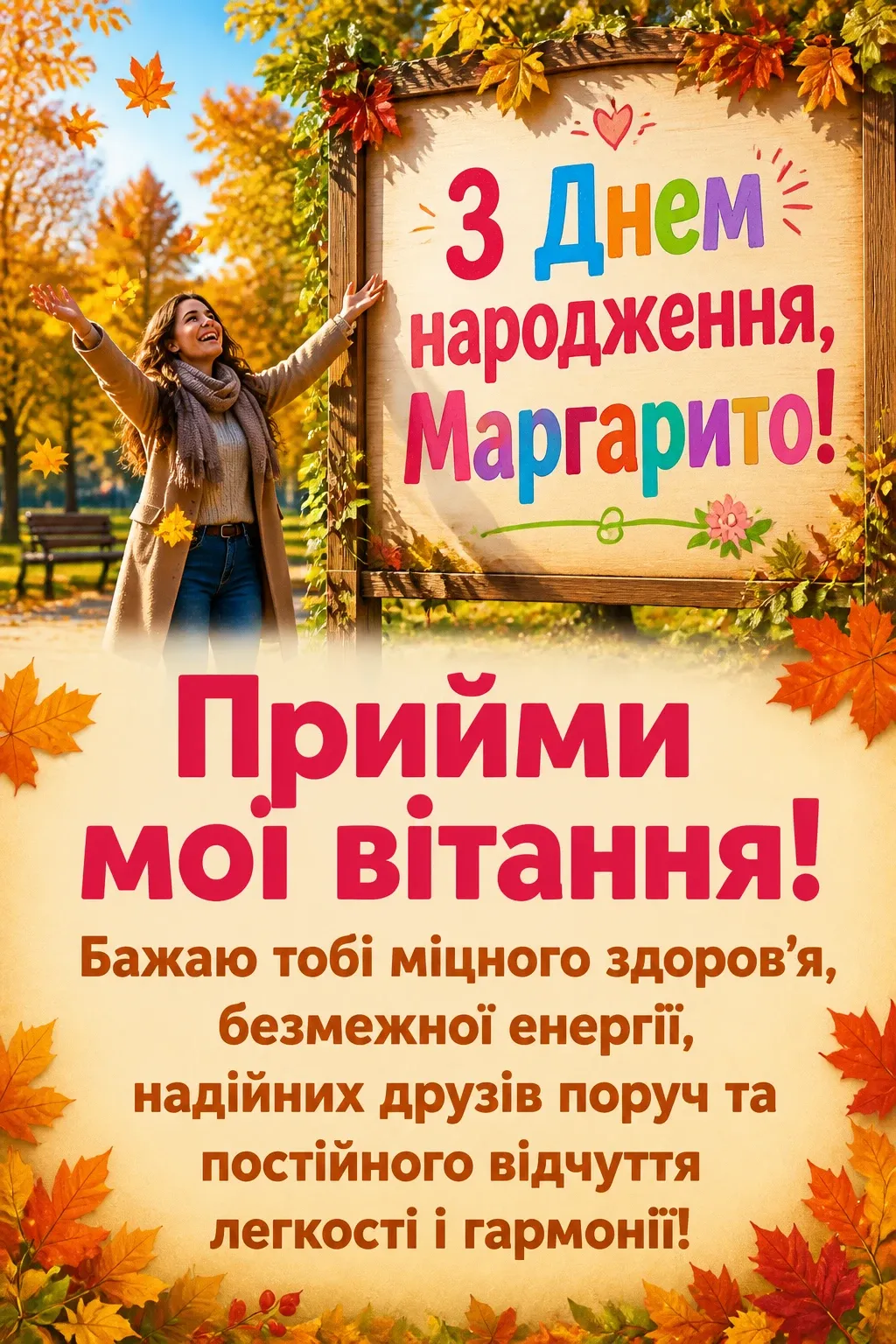 з днем народження маргарита