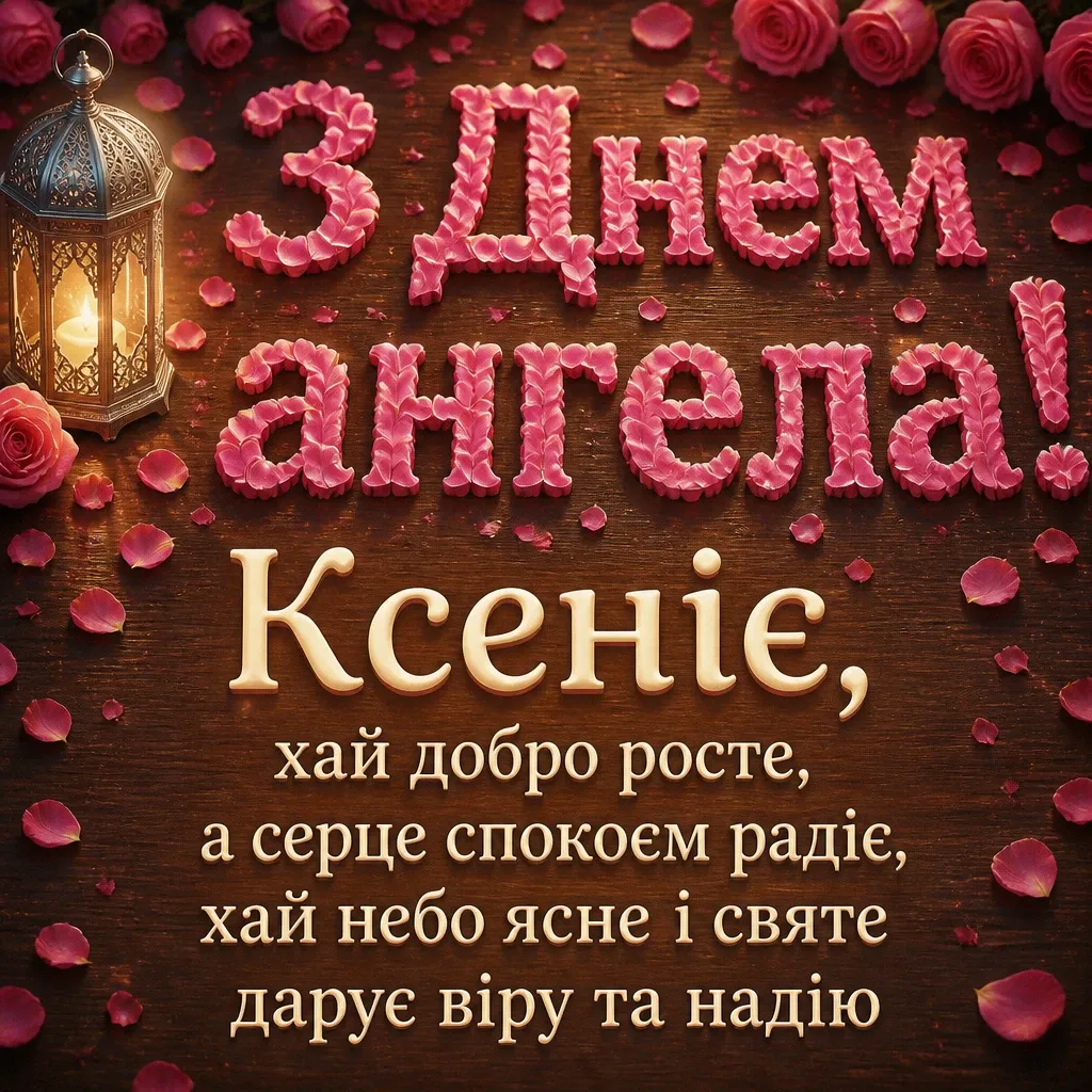 з днем ангела ксенія