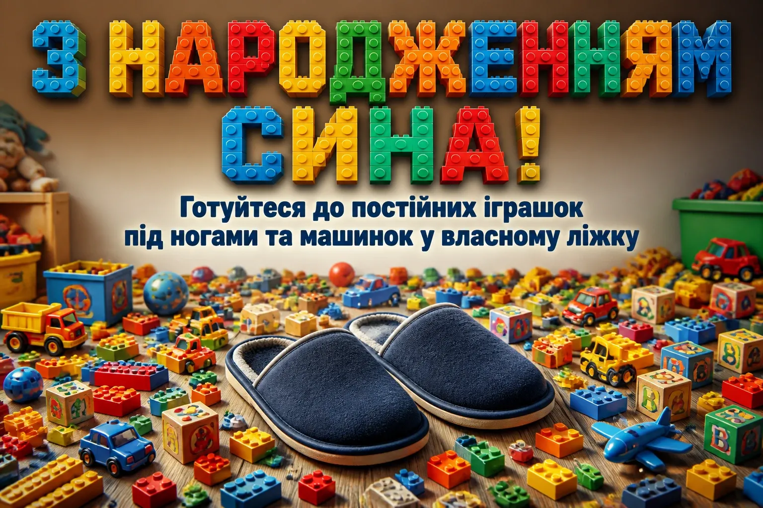 привітання з новонародженим сином