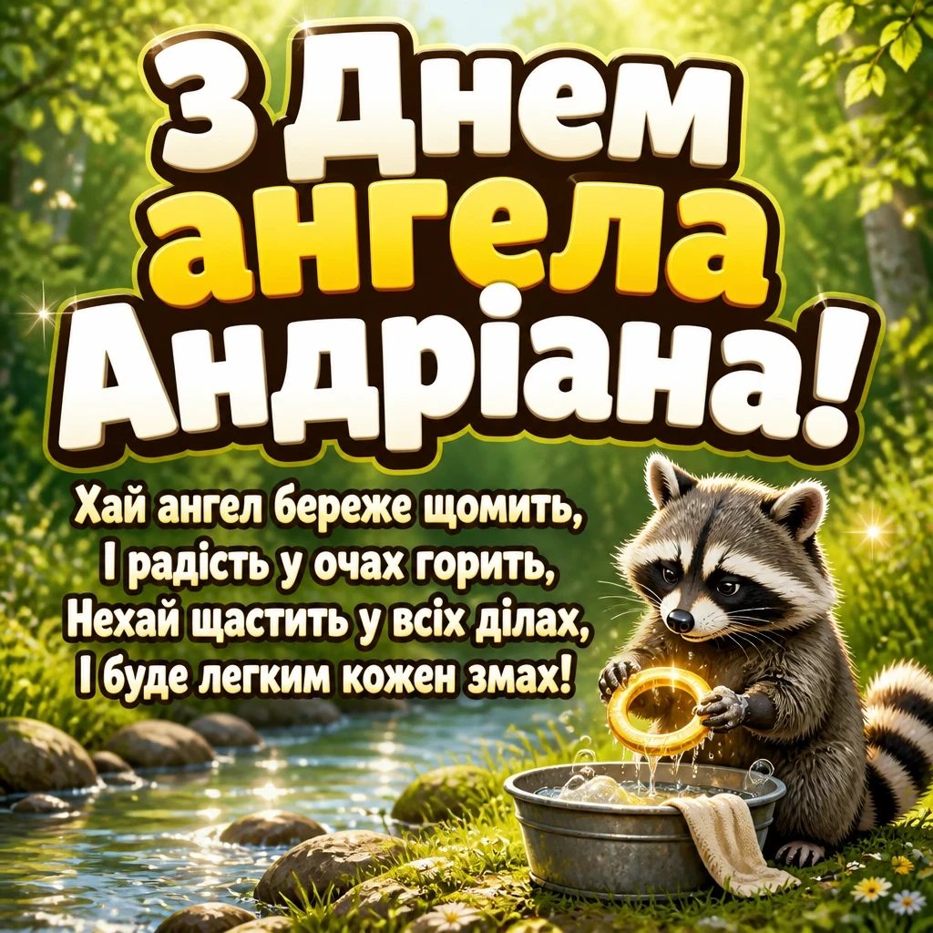 з днем ангела андріана