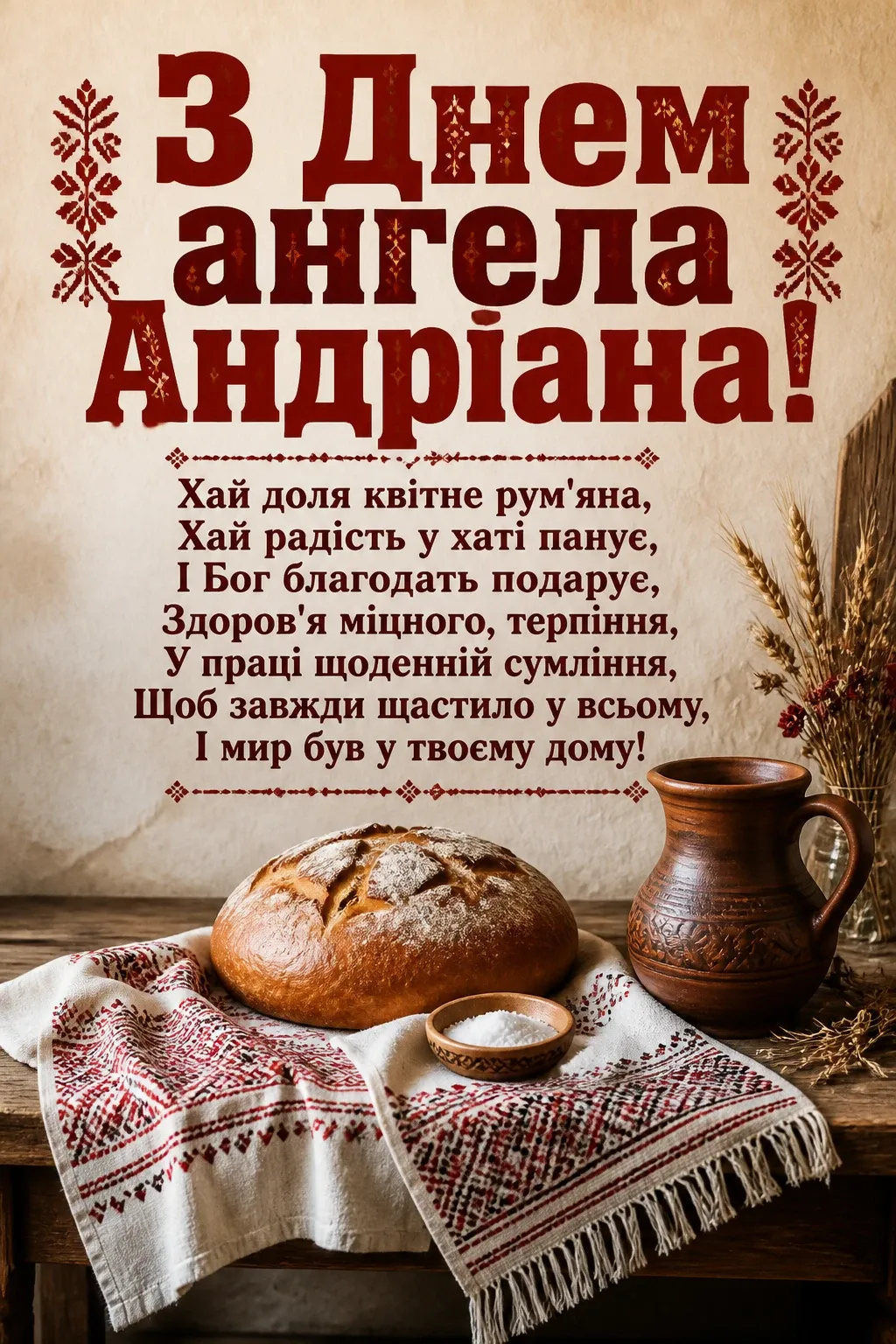 з днем ангела андріана