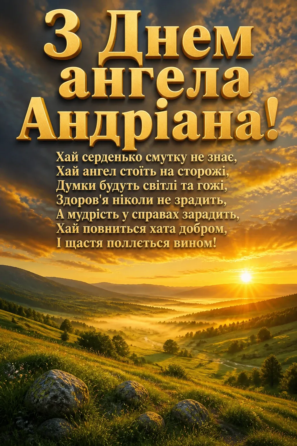 з днем ангела андріана