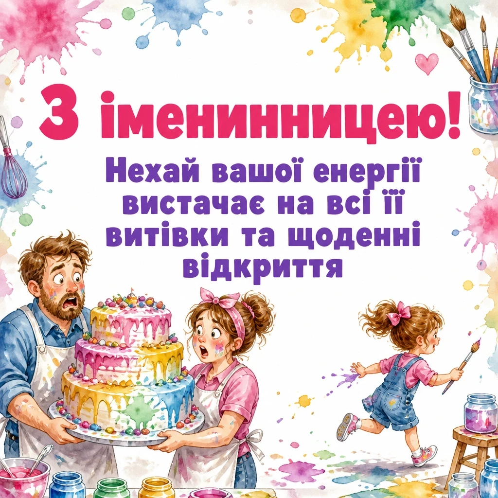 привітання з іменинницею батькам