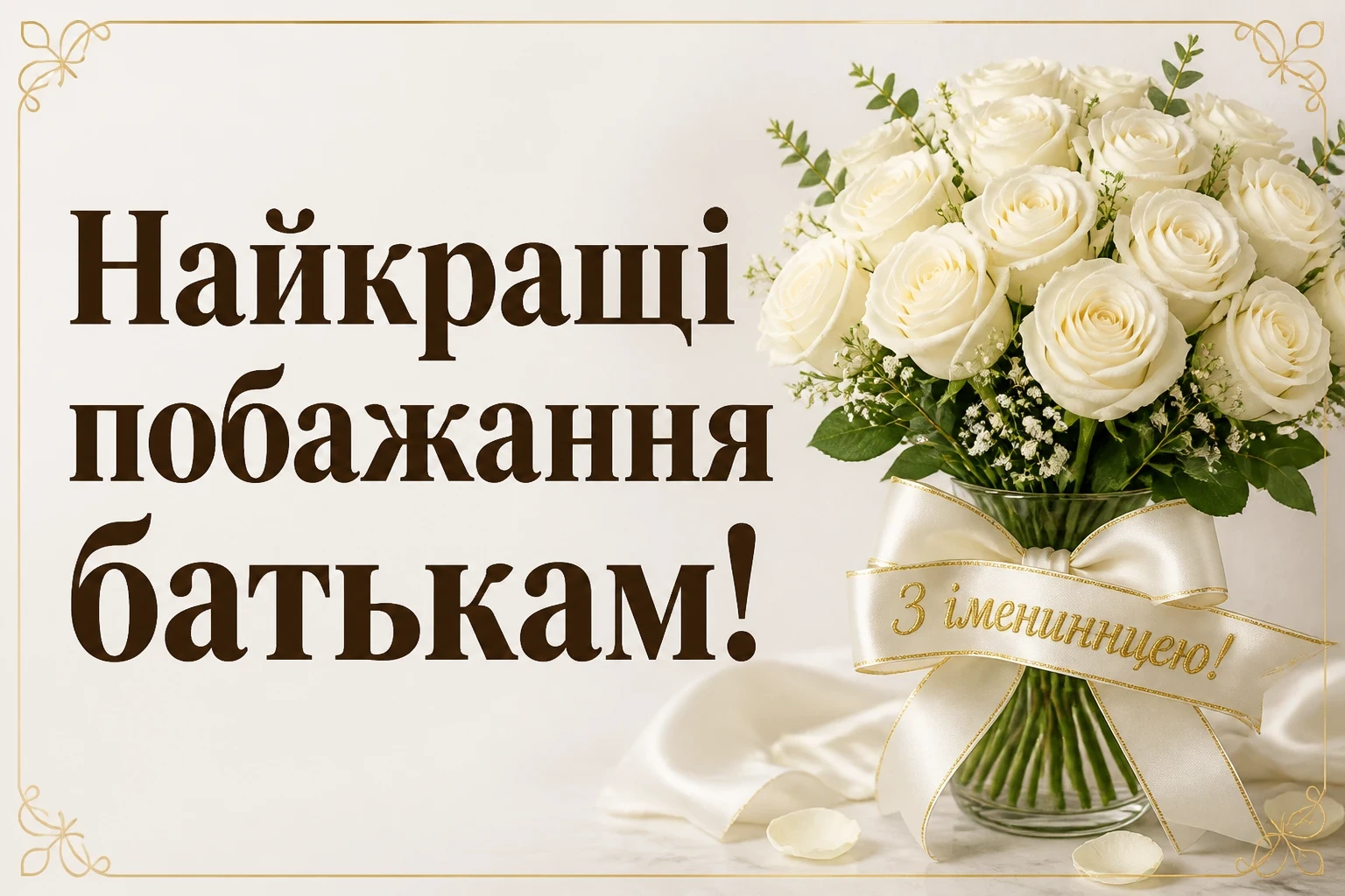 привітання з іменинницею батькам