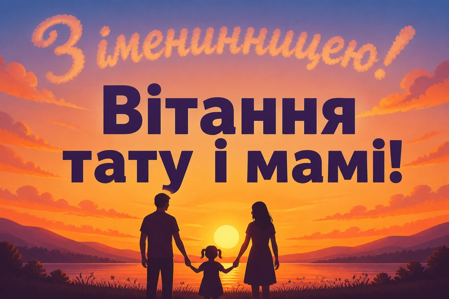 привітання з іменинницею батькам