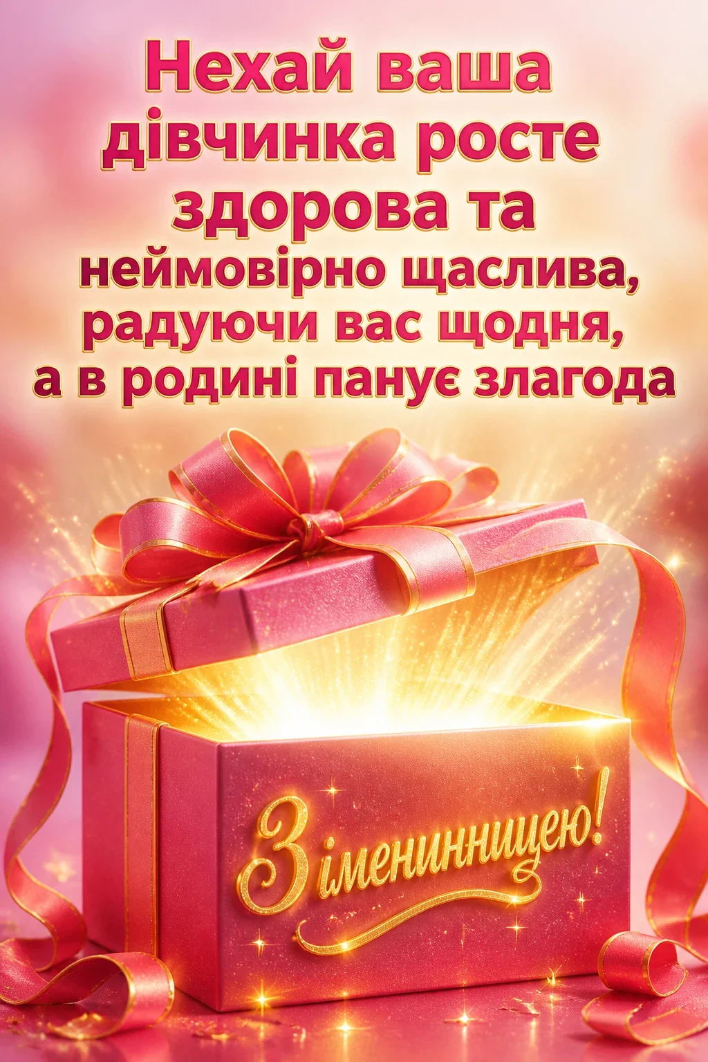 привітання з іменинницею батькам