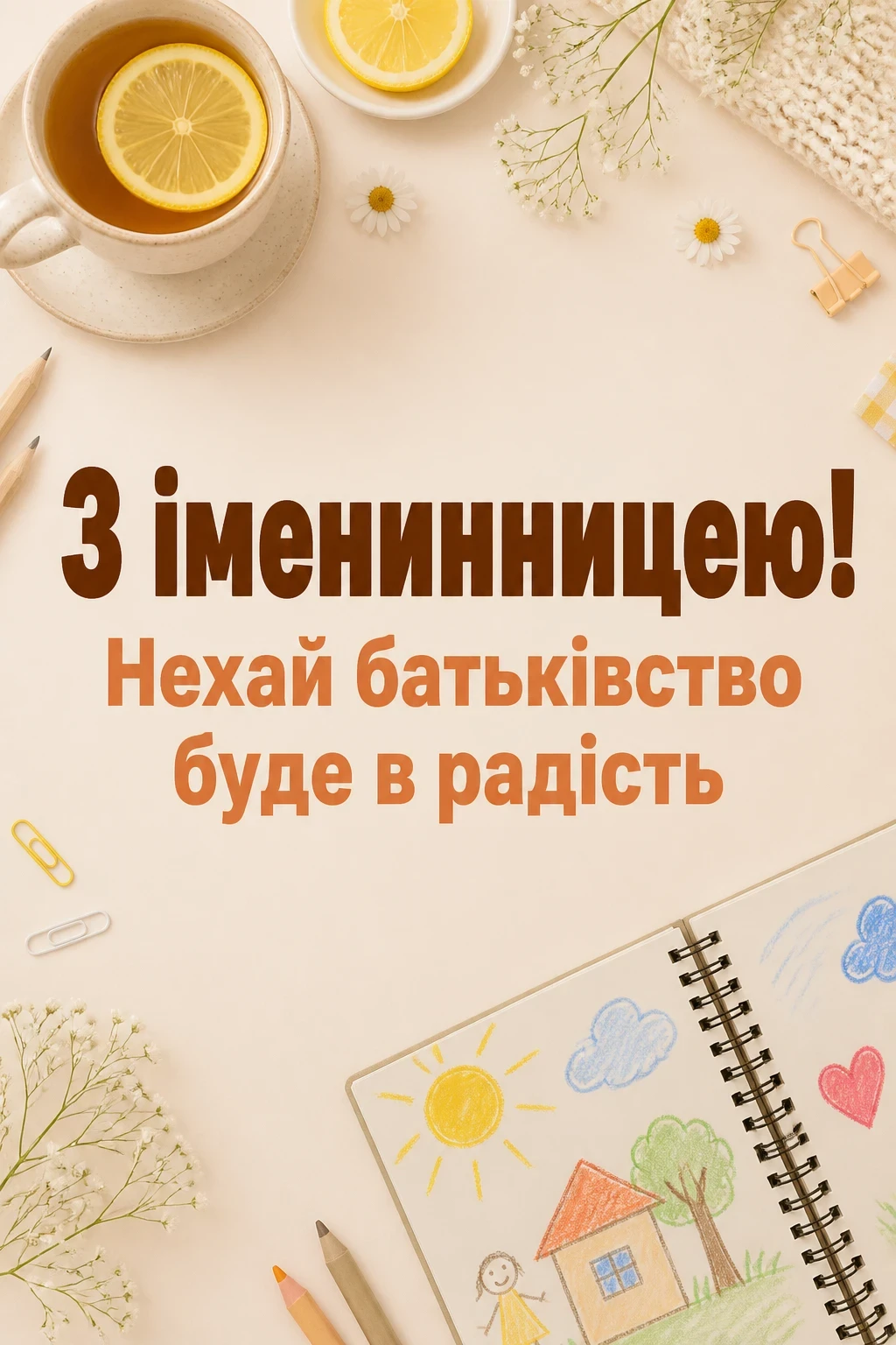 привітання з іменинницею батькам