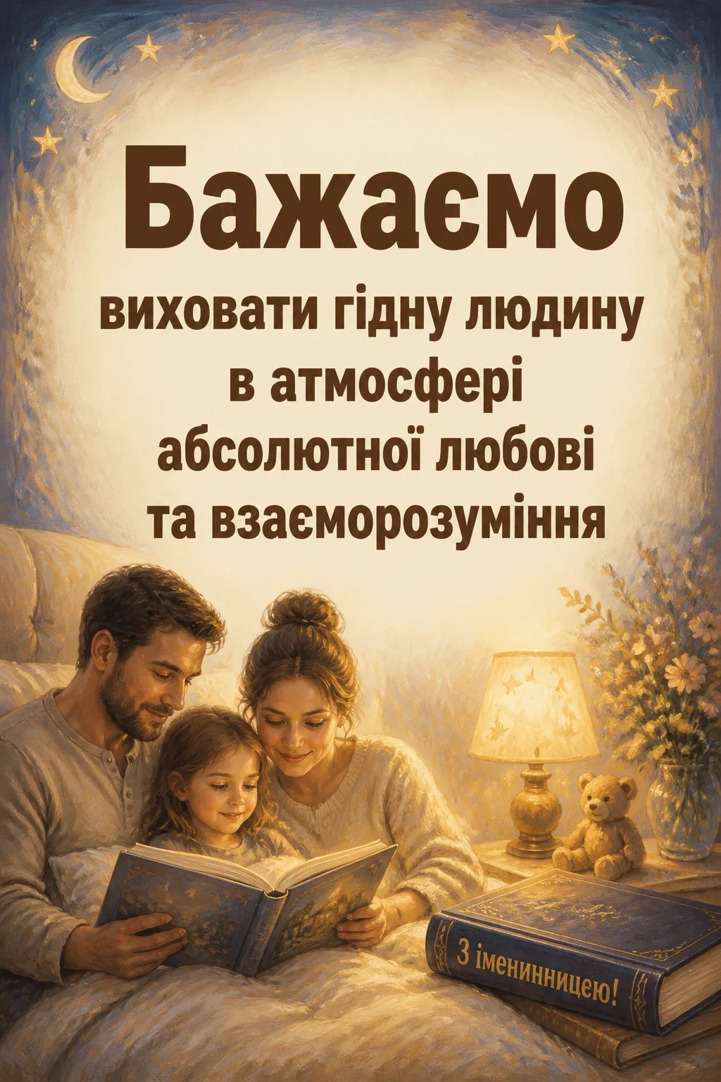 привітання з іменинницею батькам