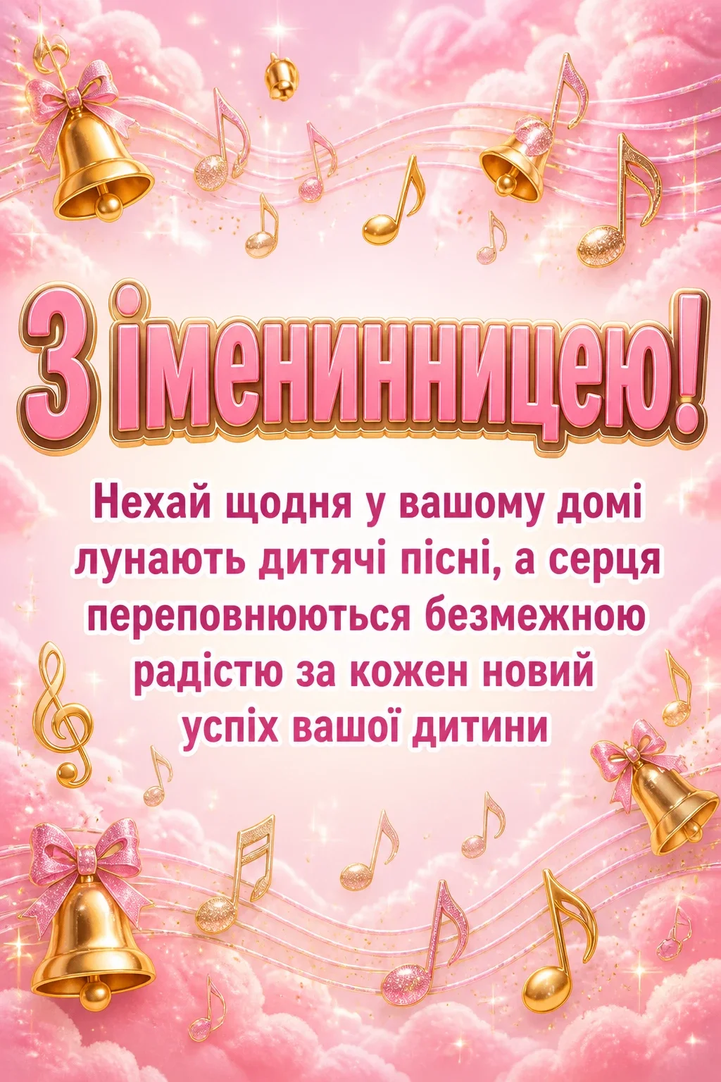 привітання з іменинницею батькам