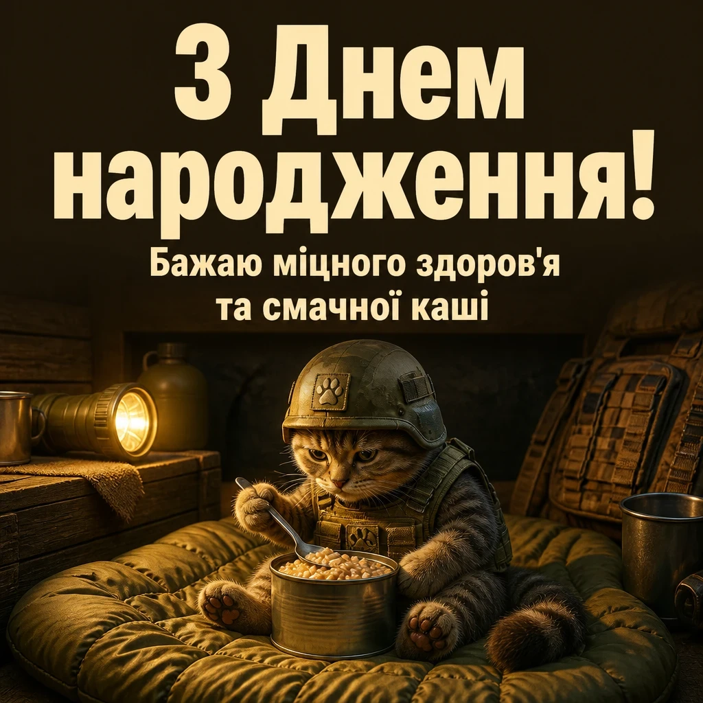 привітання з днем народження солдату
