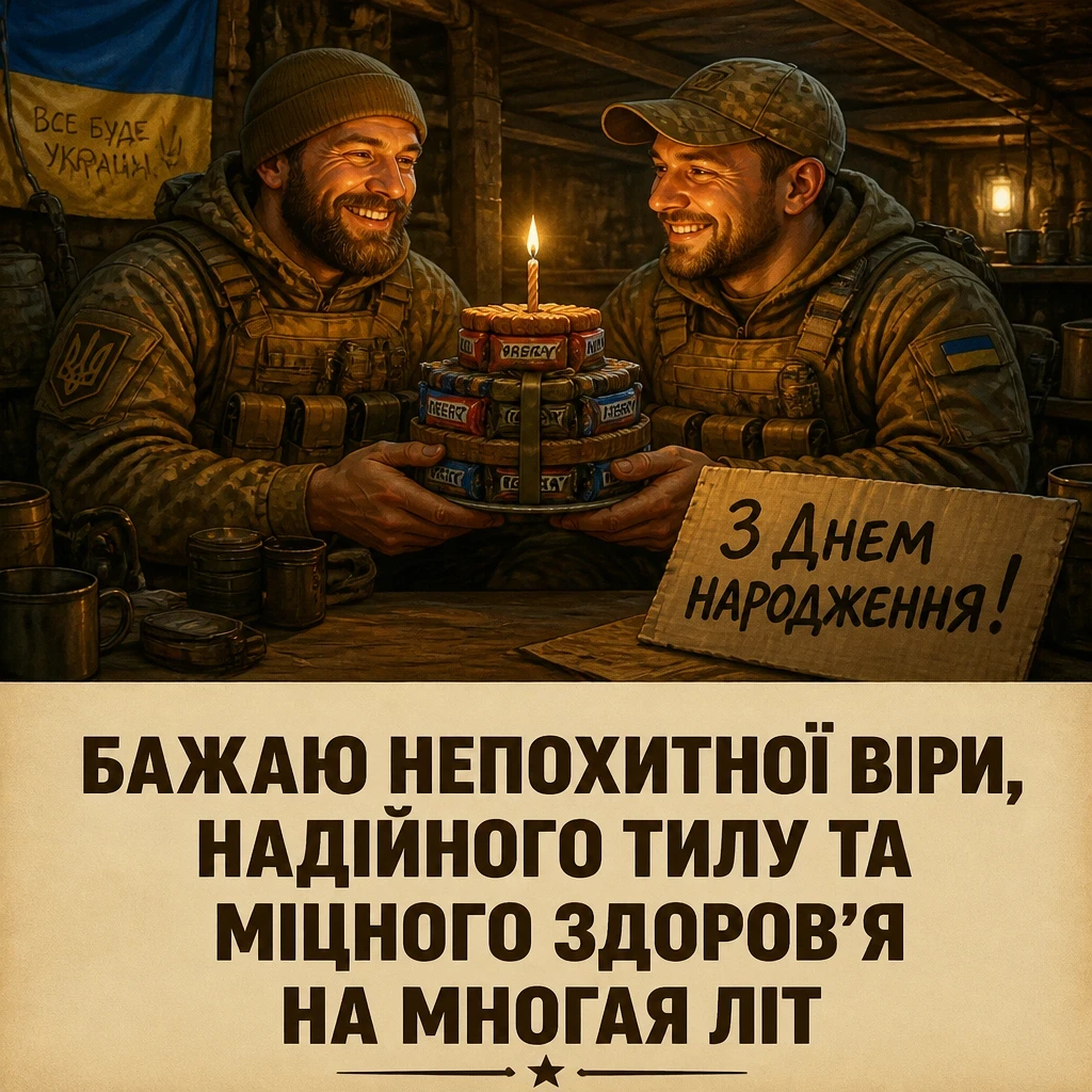привітання з днем народження солдату