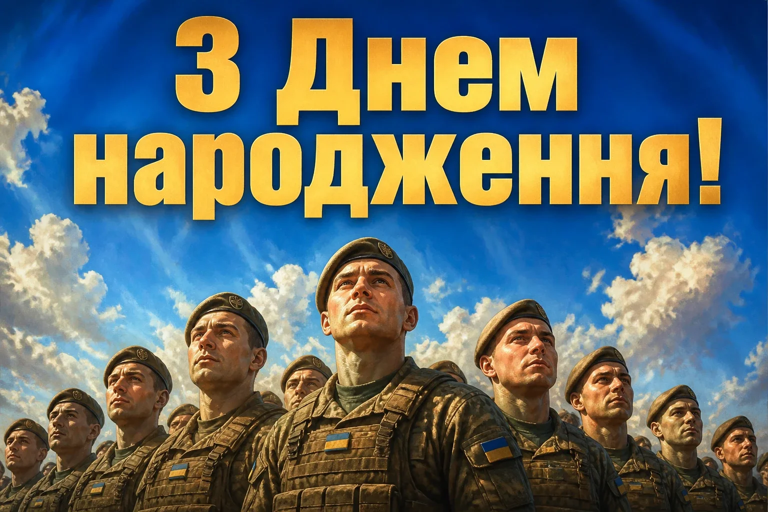 привітання з днем народження солдату