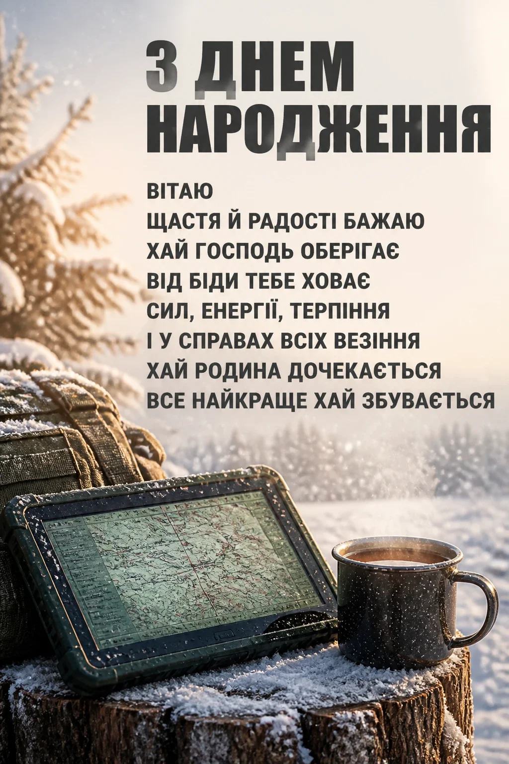 привітання з днем народження солдату