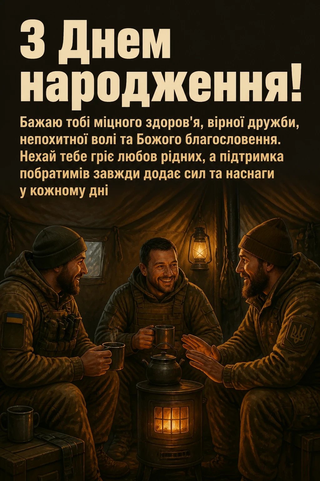 привітання з днем народження солдату
