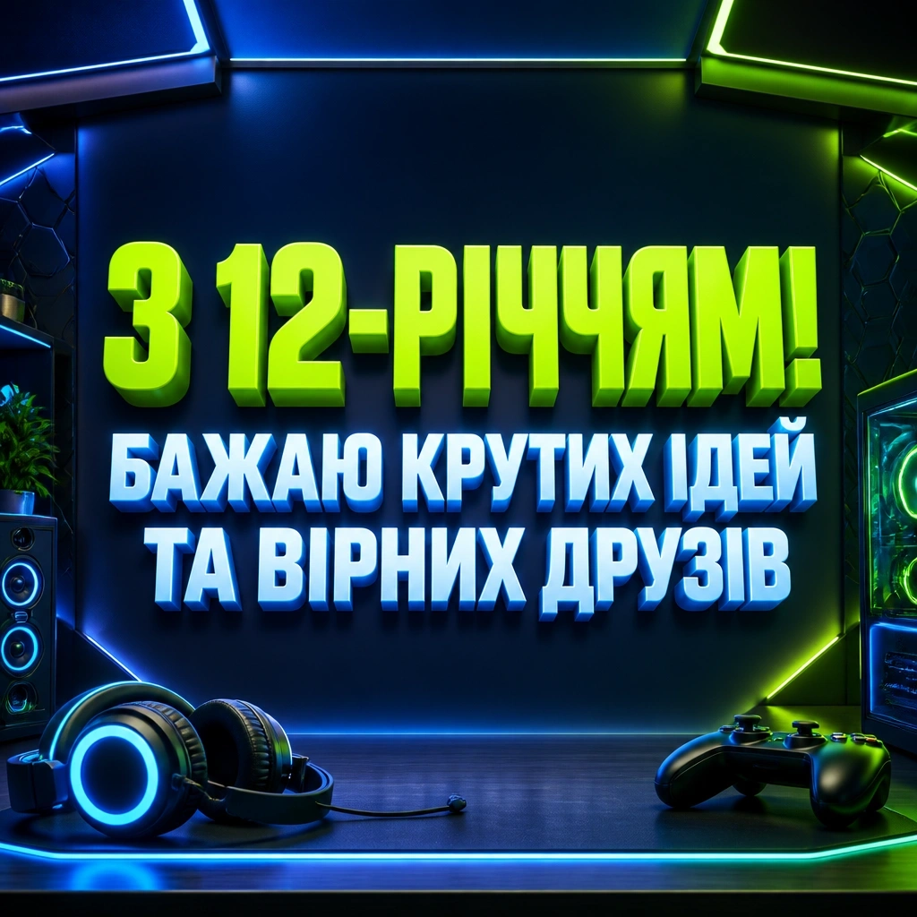 привітання з днем народження хлопчику 12 років своїми словами