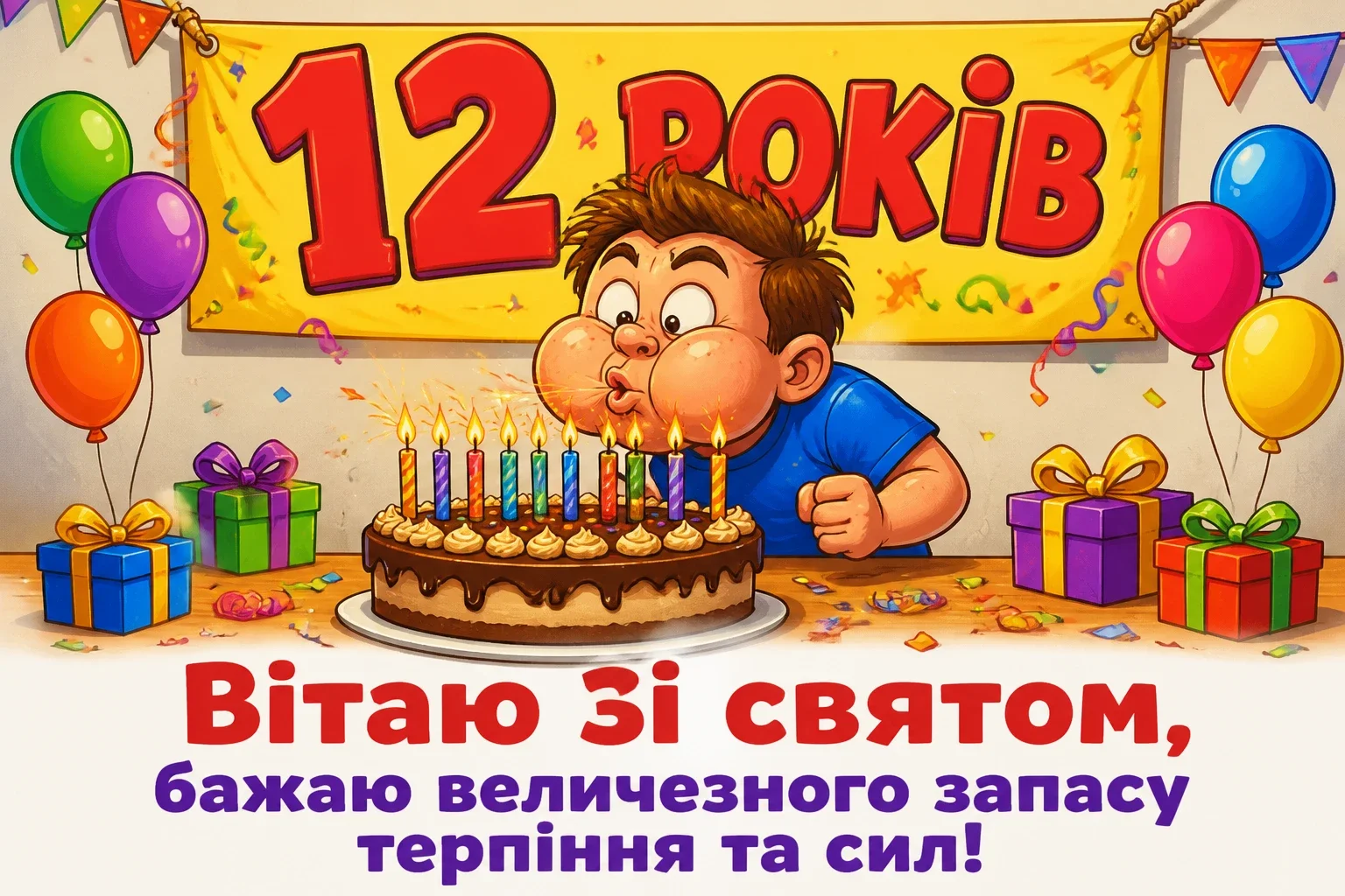 привітання з днем народження хлопчику 12 років своїми словами