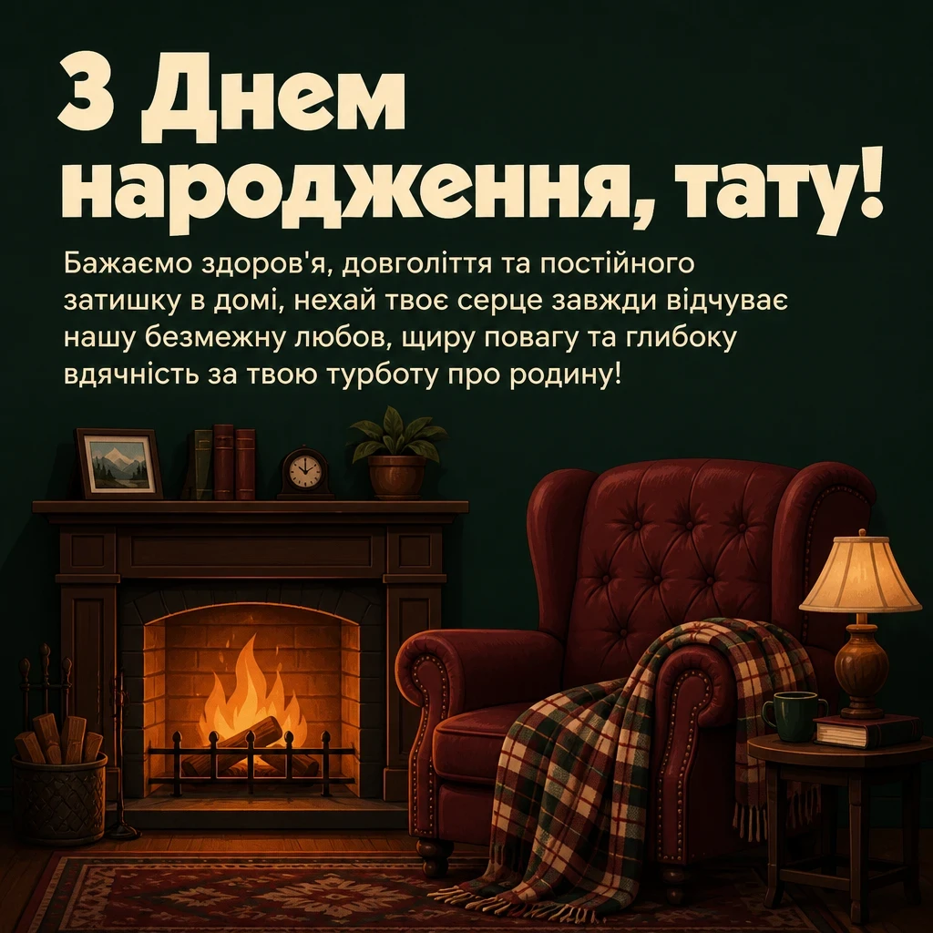 привітання з днем народження татові від сім'ї